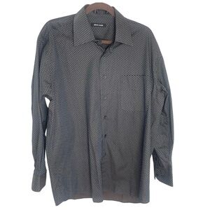 Pierre Cardin Men’s Large Brown  Casual Button Down Shirt